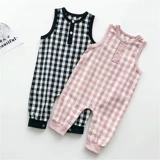 Детское демисезонное летнее хлопковое боди подходит для мужчин и женщин без рукавов для выхода на улицу, 01 лет