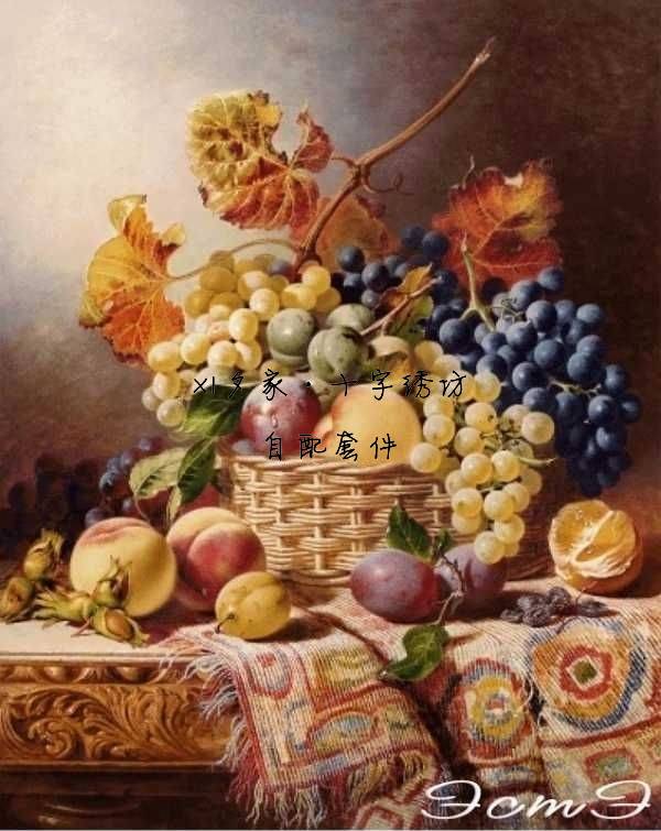 油画原版图纸十字绣套件