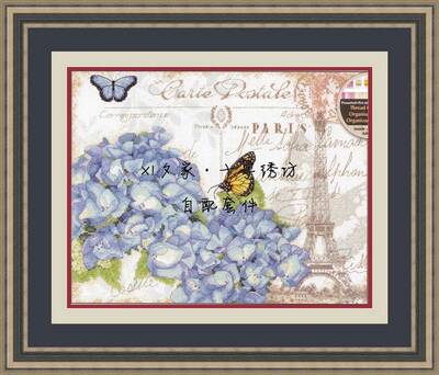 原套真线对比十字绣巴黎配套