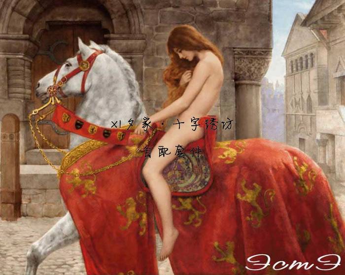 EstE 151 Ledy Godiva戈迪瓦夫人*法国正品DMC十字绣自配套件