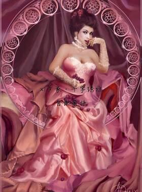 法国正品DMC十字绣自配套件*HAEMAD005 七原罪之《暴食》Gluttony