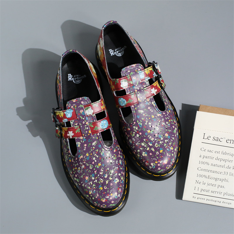 [절판 틈새] DR.MARTENS 1461 맞춤형 그래피티 메리제인 대형 로우컷 마틴 가죽신 페인팅