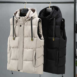 潮流帅气加厚款 韩版 外套运动坎肩学生背心 秋冬季 羽绒棉马甲男士