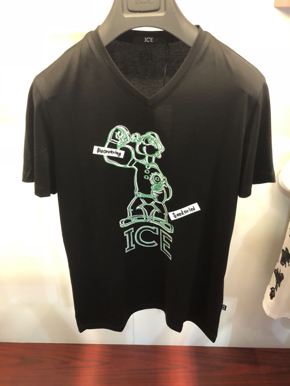 ICE冰山男士2019春夏新款时尚卡通大力水手印花短袖T恤百搭修身潮