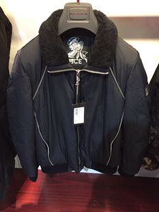 ICE冰山男士2020秋冬新品拉链羔羊毛领时尚休闲羽绒服外套修身潮