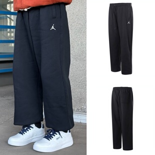 耐克Jordan男子OVERSIZE风加绒直筒长裤秋冬AJ飞人保暖卫裤IB7239