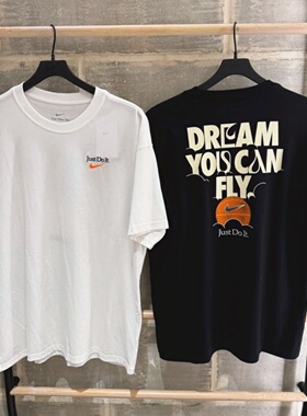 NIKE耐克短袖男25夏新款篮球印花圆领纯棉透气休闲运动T恤FZ8084