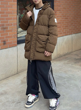 耐克Jordan 男女保暖休闲连帽中长款羽绒服夹克外套DQ7347 DZ4554