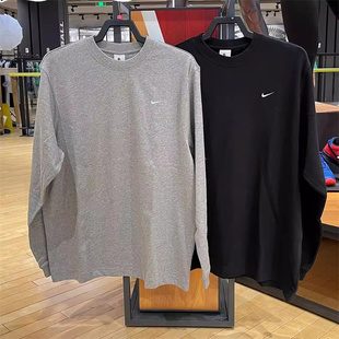 運(yùn)動(dòng)寬松純棉長(zhǎng)袖 NikeLab刺繡經(jīng)典 小LOGO男子春季 薄款 DX0885 T恤