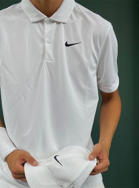 正品Nike耐克男子网球运动训练休闲速干透气吸汗短袖POLO衫DD8373