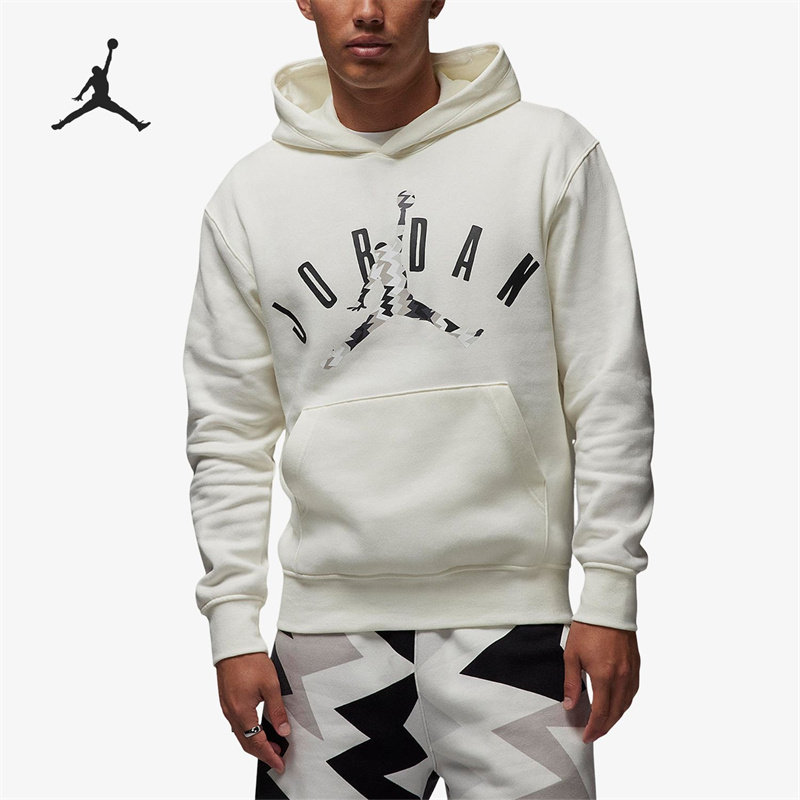 Nike/耐克 正品Jordan男子秋冬加绒连帽保暖宽松套头卫衣 FD7416