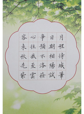 32开练习练字小学生钢笔硬笔书法纸田字格儿童作品纸Z203紫云庄