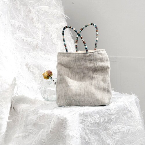 文艺百搭休闲棉麻手提小包