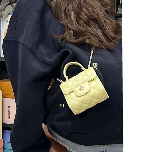 2025夏季新款迷你小包包名媛手提小方包女小众菱格链条百搭斜挎包