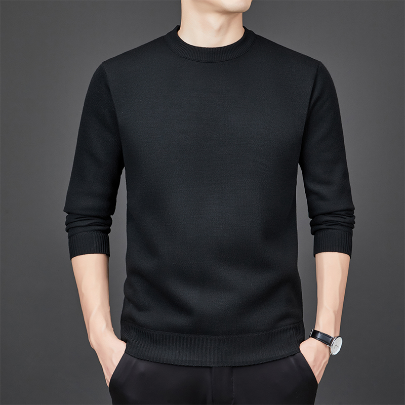 男士针织打底衫商务休闲宽松毛衣