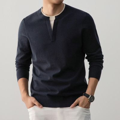 羊毛男款春秋新款针织衫