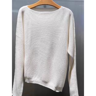 MM商场同款2025秋冬新品减龄百搭套头圆领羊绒针织衫女5GA132991