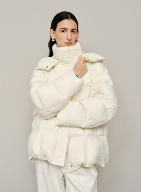 商场同款麦家MM2025冬90绒连帽宽松休闲羽绒服外套女5FA280641Q