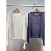 百搭透感镂空针织衫 MM商场同款 时尚 新款 女上衣5H1130672 2026春季