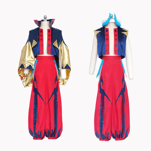 fateGO魔术师c阶吉尔伽美什cosplay服装定制 c闪caster 金闪闪cos
