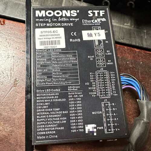 议价MOONS步进电机驱动器STF05-EC，轴Y5，Ether可维修