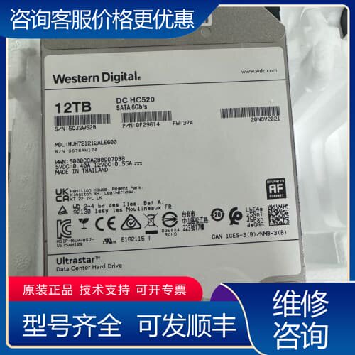 议价Western Digital DC HC520 企业级氦气 可维修