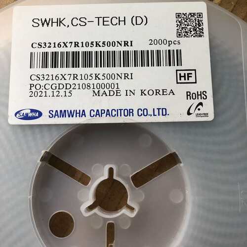议价CS3216X7R105K500NRI贴片电容，1206-1可维修