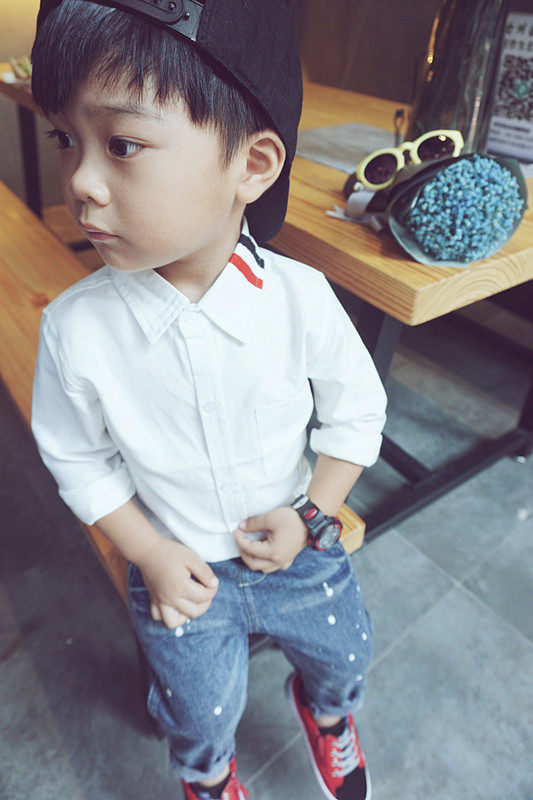 Chemise garcon à manche longue - Ref 2074694 Image 5