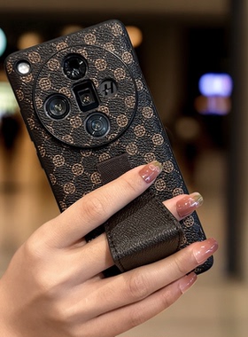 适用OPPOFindX9手机壳oppox8新款皮保护套X6pro全包防摔奢华findx7ultra高级男商务指环腕带支架女创意