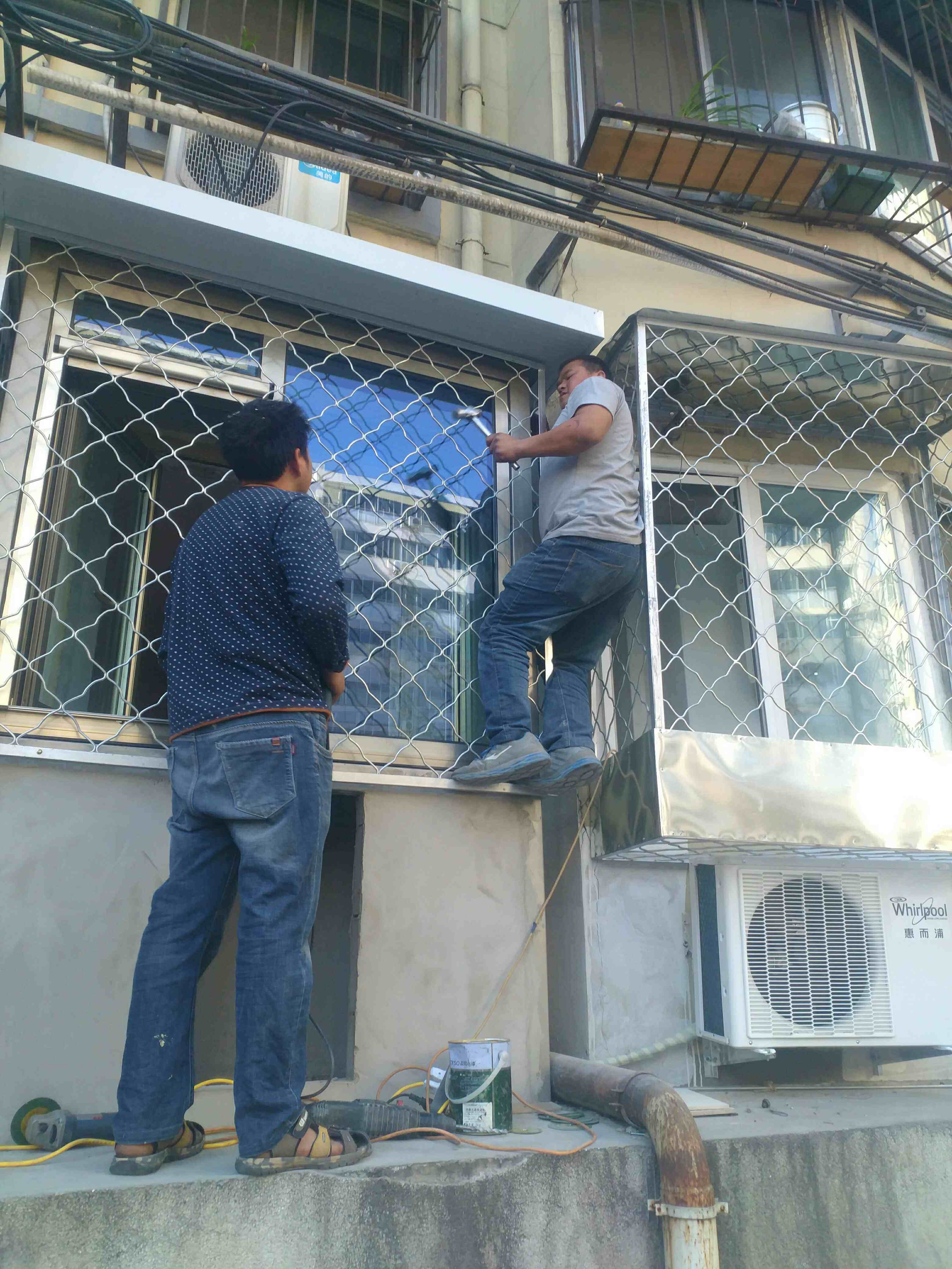 北京镀锌网防护窗窗户不锈钢