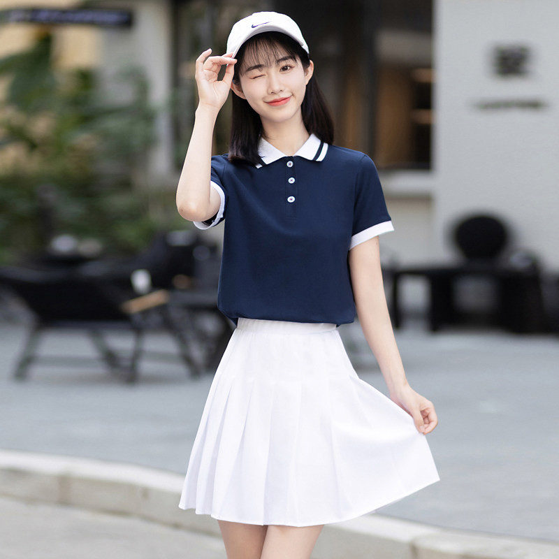 幼儿园老师园服夏季短袖t恤工衣托育园教师幼师穿搭工作服女套装