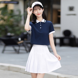 幼儿园老师园服夏季短袖t恤工衣托育园教师幼师穿搭工作服女套装