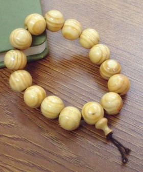 天然帝王血龙木佛珠手链