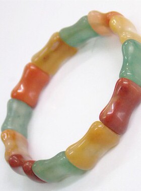 骨头印度多色竹节福禄寿东陵玉