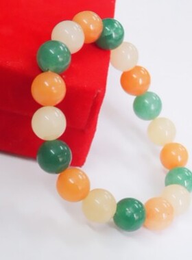 绿东陵福禄寿糖果色少女款风手串