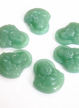 A货玉器琉璃菠菜绿翡翠吊坠