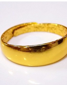 饰品戒指硬币光面铜镀金东莞厂