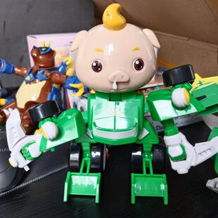 猪猪侠变形机器人玩具变身卡丁车小呆呆超星萌宠(无盒散货）