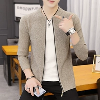 Hồng Kông xuân hè nam mới phiên bản Hàn Quốc của áo len nam áo len xu hướng áo len mỏng đẹp trai - Cardigan shop thời trang nam