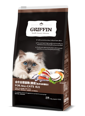 贵芬六种鱼K11幼猫A12成猫R21全期猫粮缓解泪痕美毛通用猫粮6.8kg