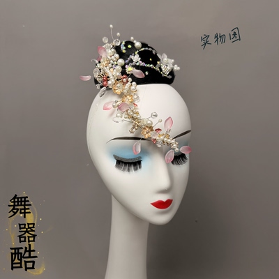 新款傣族舞蹈剧目头饰春述女艺考表演舞孔雀舞表演头花古典胶州定