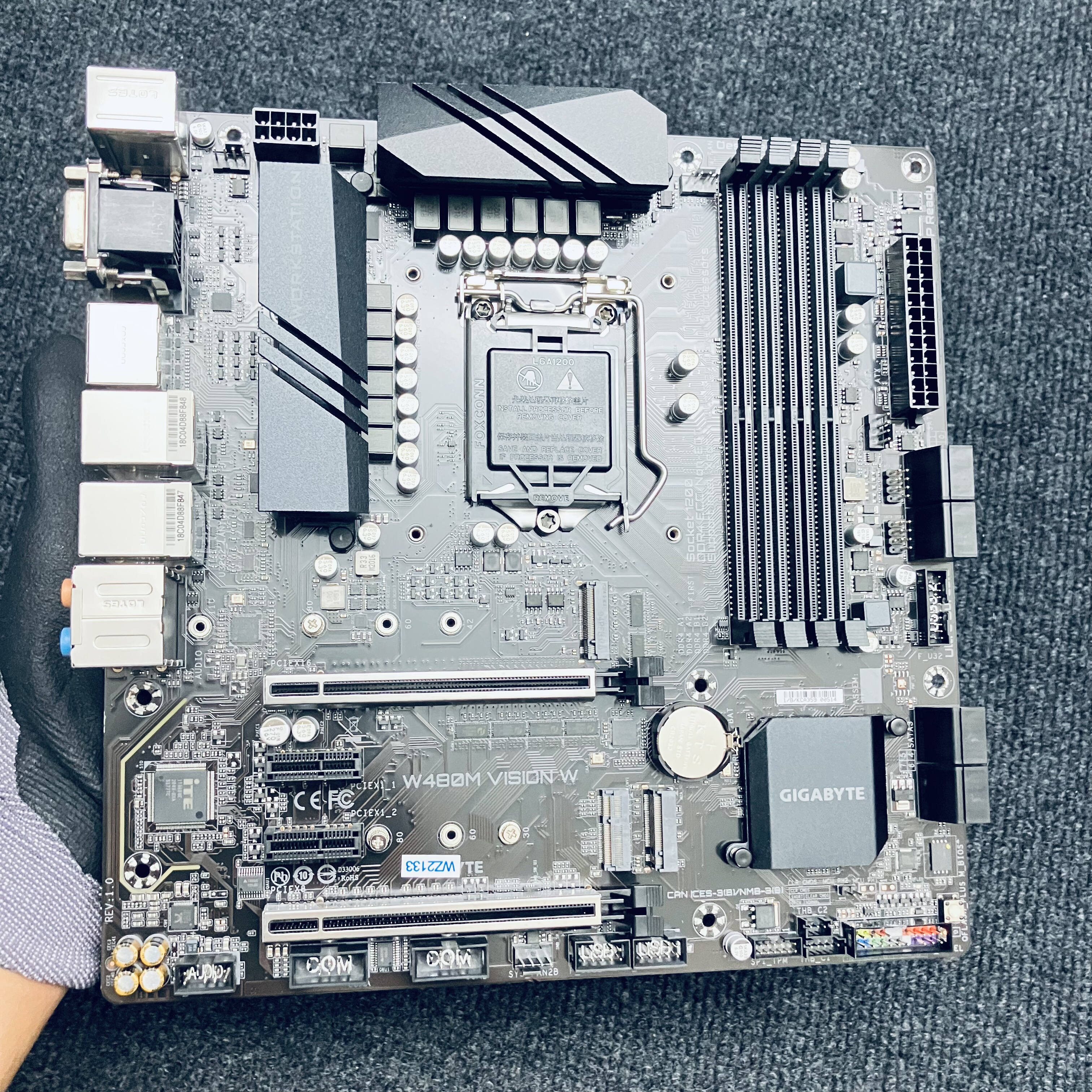 技嘉W480M LGA1200 支持10 11代 W-1200 W-1300系列CPU服务器主板