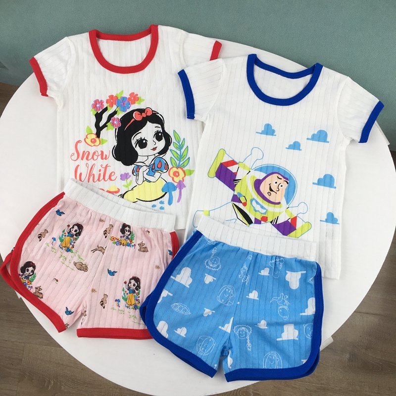 90-140小童呼吸棉短袖短裤套装男女宝宝夏季薄款纯棉卡通T恤2件套,童装/婴儿装/亲子装,家居服套装,淘宝优惠券,粉丝福利购,淘宝优惠卷