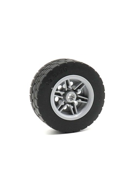 兼容乐高15413国产积木小颗粒49.5x20mm汽车轮胎 moc零散配件