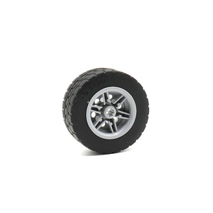 兼容乐高15413国产积木小颗粒49.5x20mm汽车轮胎 moc零散配件