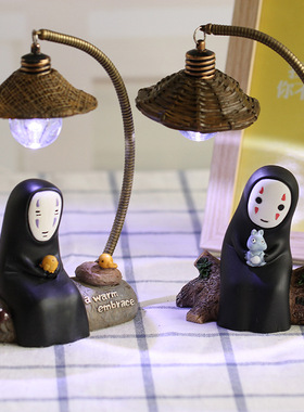 创意无脸男树脂小夜灯摆件