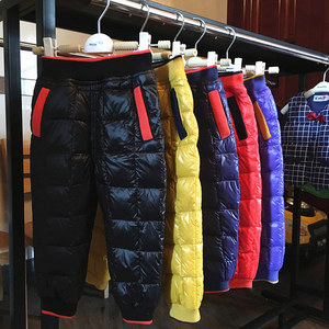 儿童羽绒裤 男童 外穿小童1-3岁宝宝冬装白鸭绒保暖高腰反季清仓