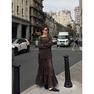 满分麻感清透破烂设计圆领长袖 闲度时光 罩衫 盛朗熙AresMines