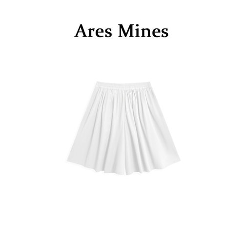 【盛朗熙Ares Mines】摩卡醇香 山本工装风纯色高腰五分阔腿裙裤