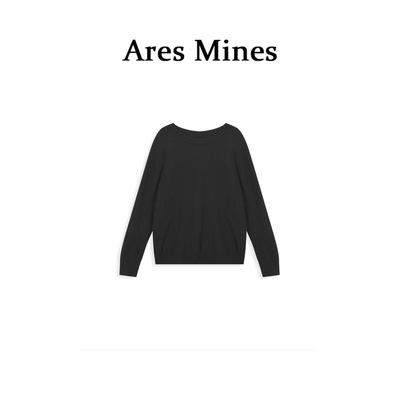 【盛朗熙AresMines】极简从绒 满分羊绒基础款纯色针织毛衣打底衫